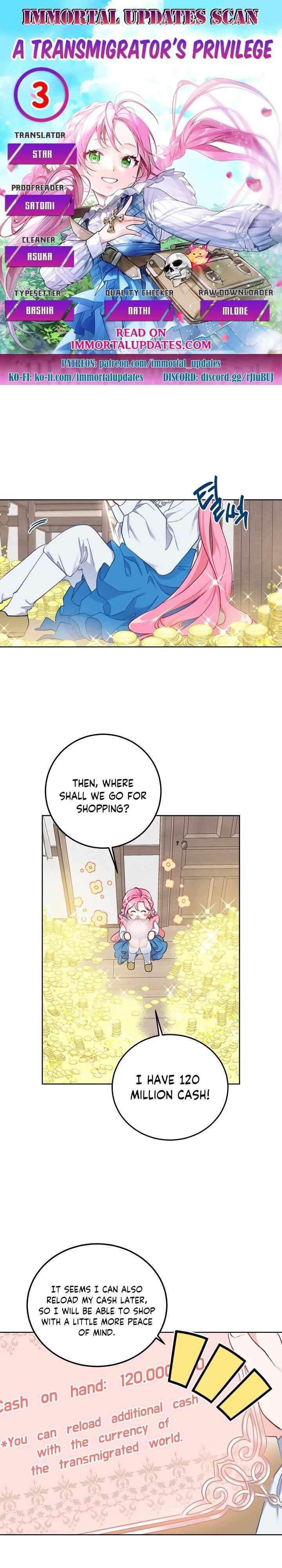 18+ A Transmigrator's Privilege Chapter 3 page 1