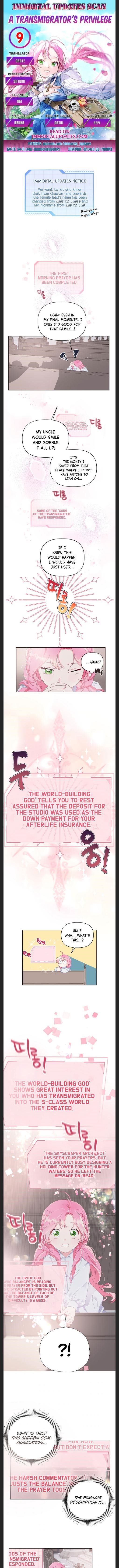 18+ A Transmigrator's Privilege Chapter 9 page 1