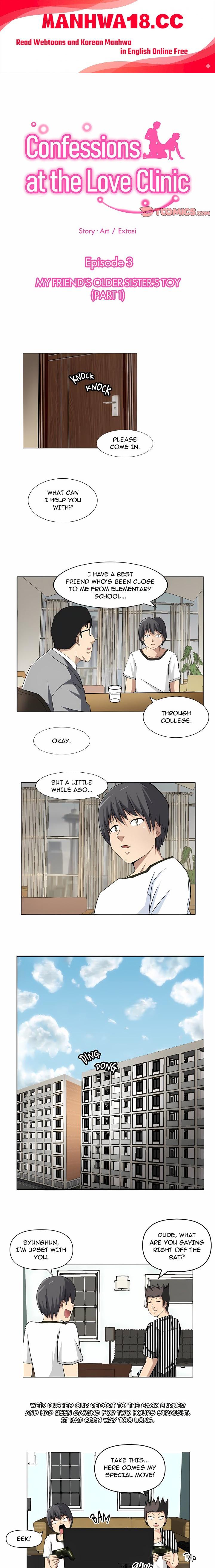 18+ Confessions at the Love Clinic Chapter 3 page 1