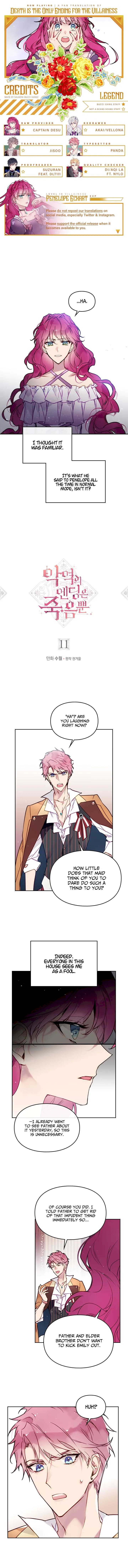 18+ Death Is The Only Ending For The Villainess Chapter 11 page 1