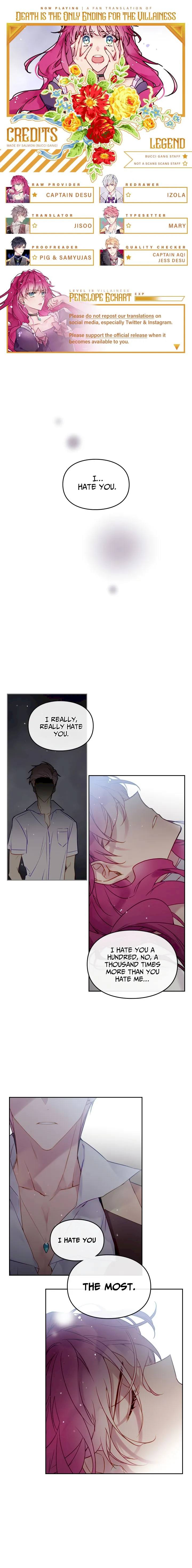 18+ Death Is The Only Ending For The Villainess Chapter 17 page 1