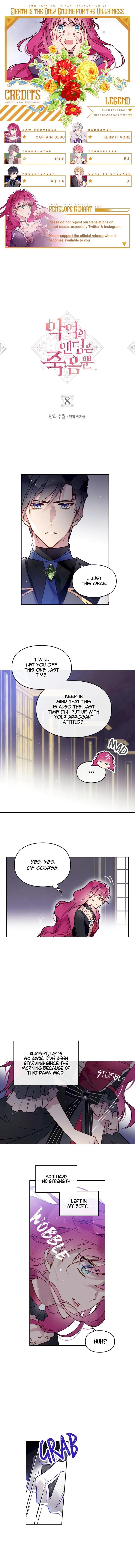 18+ Death Is The Only Ending For The Villainess Chapter 8 page 1