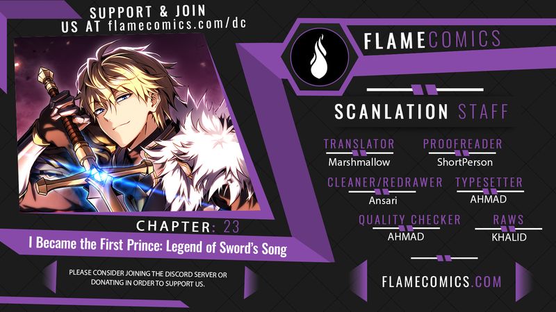 18+ I Became the First Prince: Legend of Sword’s Song Chapter 23 page 1
