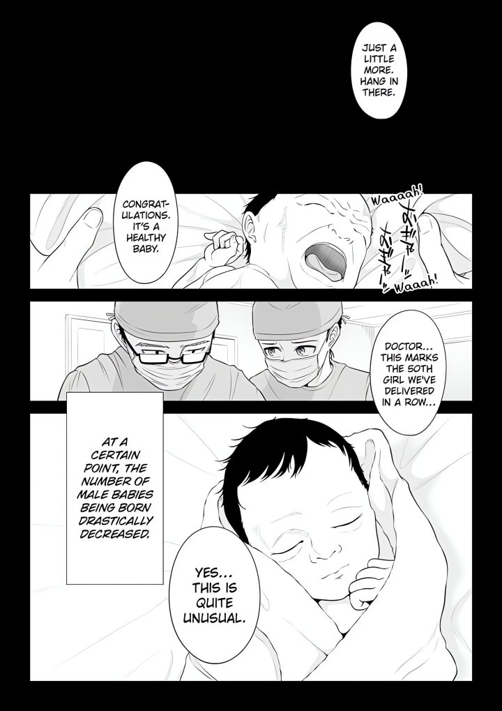 18+ In a World Where Males Are Nearly Extinct, Semen Has Become a Precious Resource Chapter 1 page 2