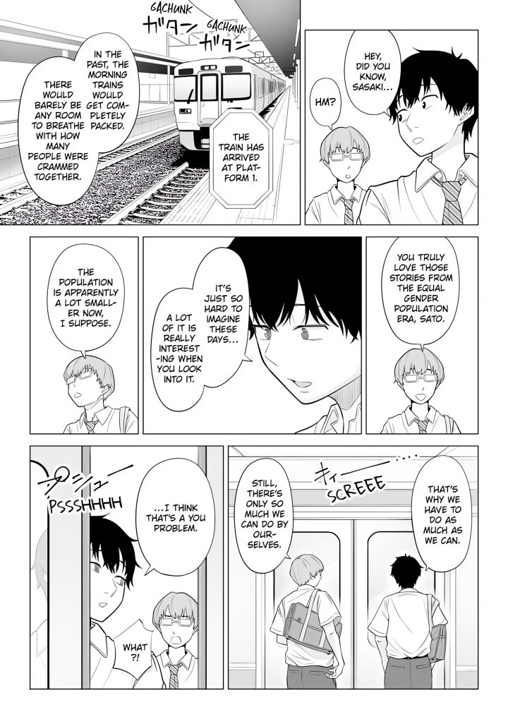 18+ In a World Where Males Are Nearly Extinct, Semen Has Become a Precious Resource Chapter 2 page 1