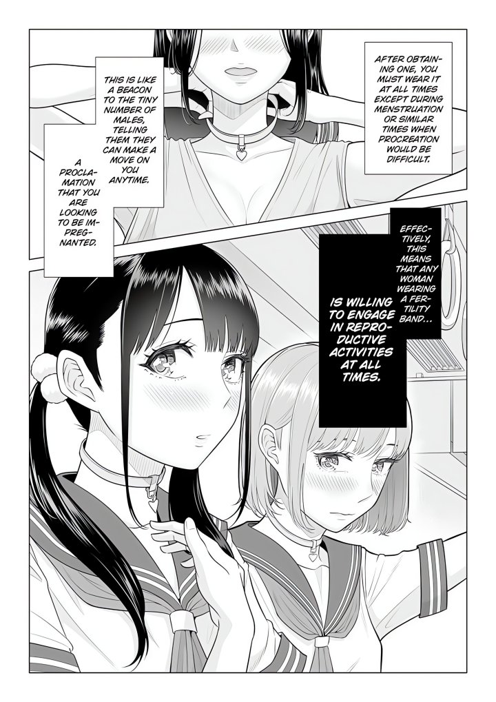 18+ In a World Where Males Are Nearly Extinct, Semen Has Become a Precious Resource Chapter 2 page 4