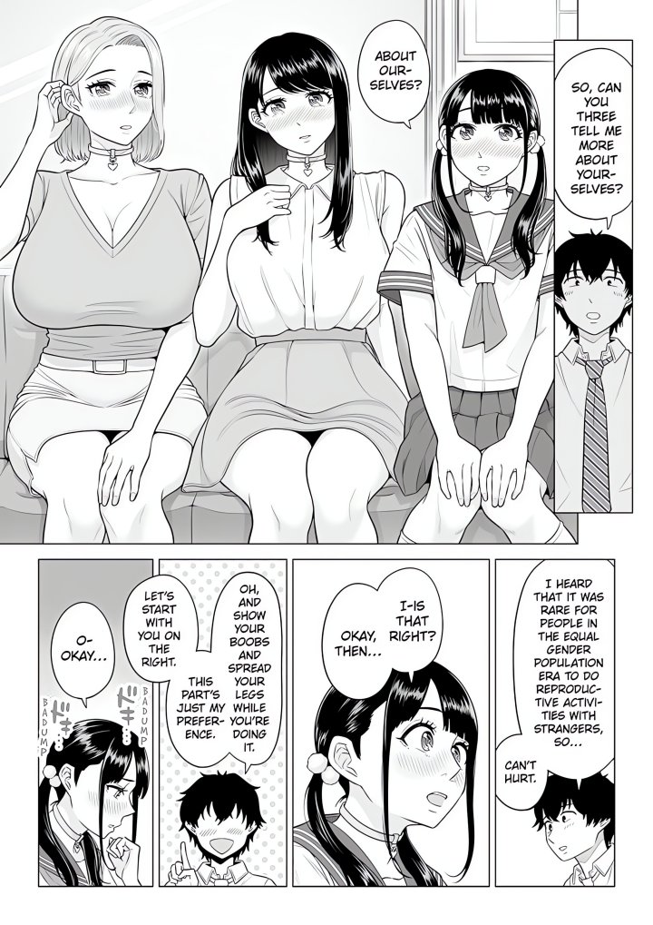 18+ In a World Where Males Are Nearly Extinct, Semen Has Become a Precious Resource Chapter 4 page 3