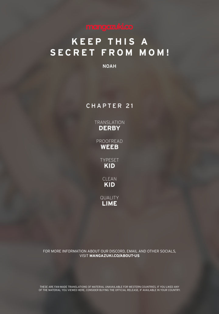 18+ Keep it a secret from your mother! Chapter 21 page 1