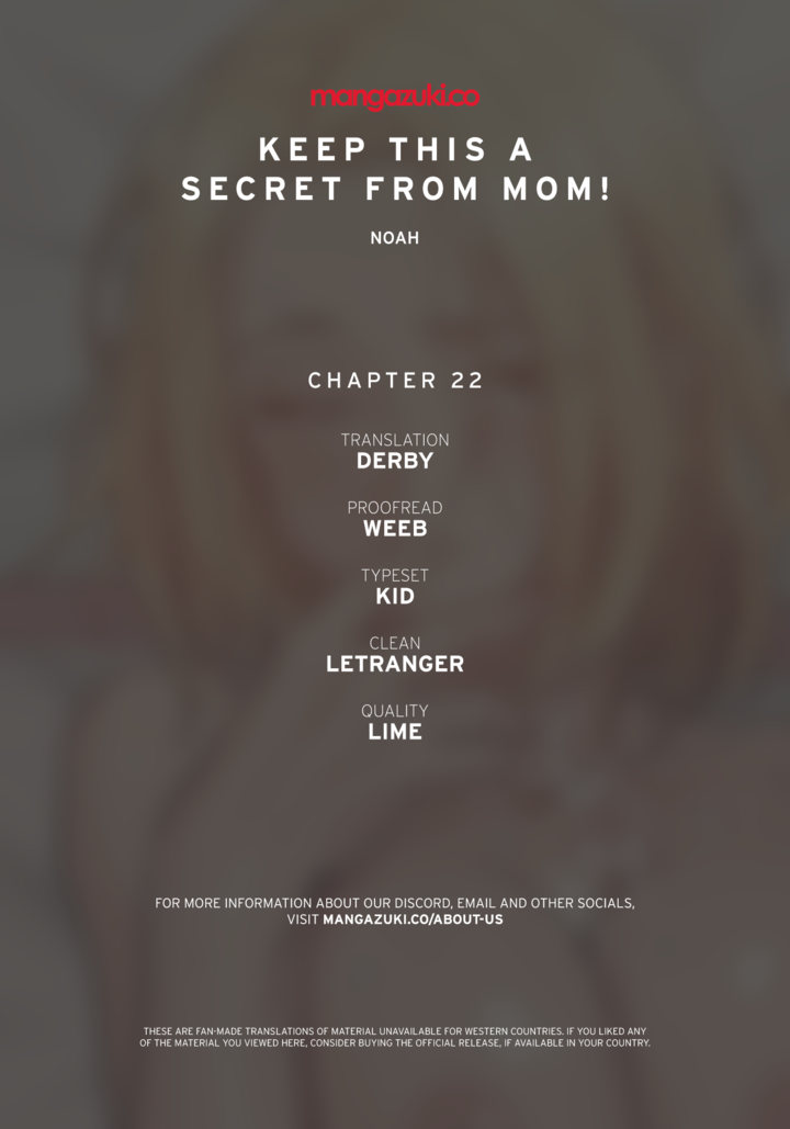 18+ Keep it a secret from your mother! Chapter 22 page 1