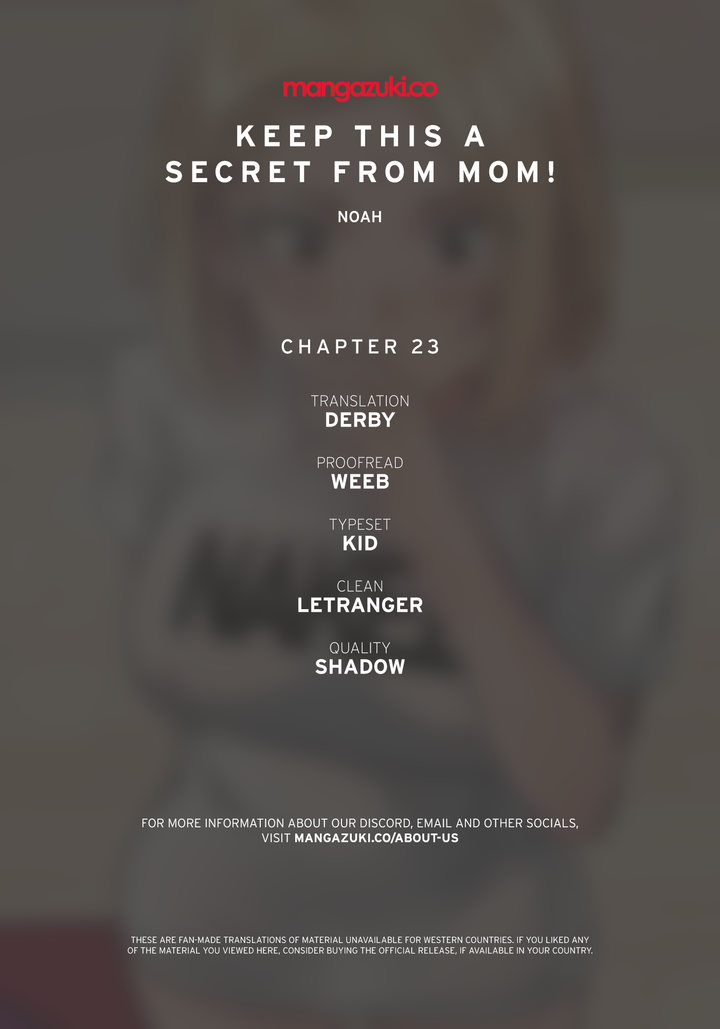 18+ Keep it a secret from your mother! Chapter 23 page 1