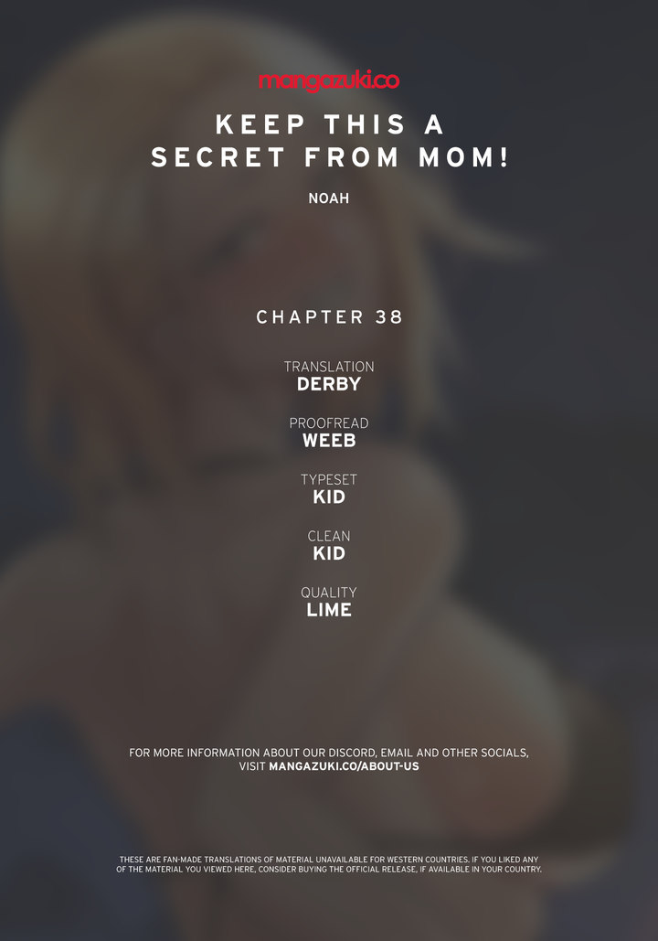 18+ Keep it a secret from your mother! Chapter 38 page 1