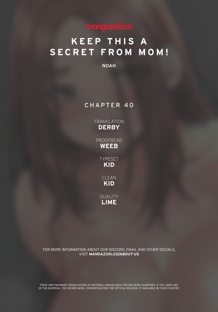 18+ Keep it a secret from your mother! Chapter 40 page 1