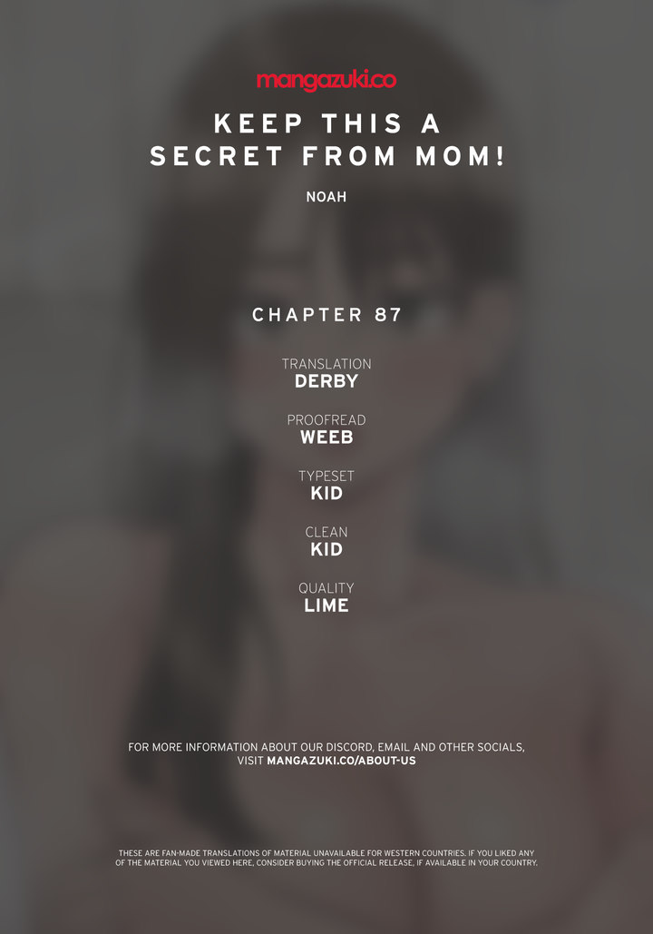 18+ Keep it a secret from your mother! Chapter 87 page 1