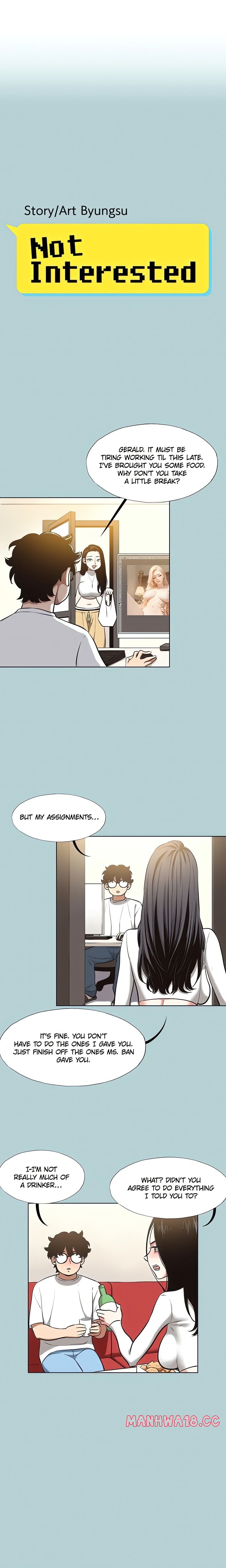 18+ Not Interested Chapter 9 page 1