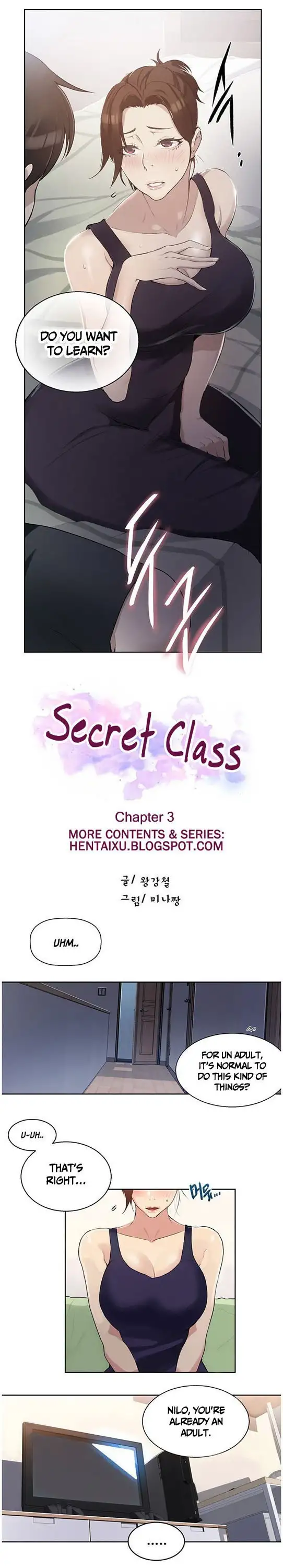 18+ Secret Class Chapter 3 page 1