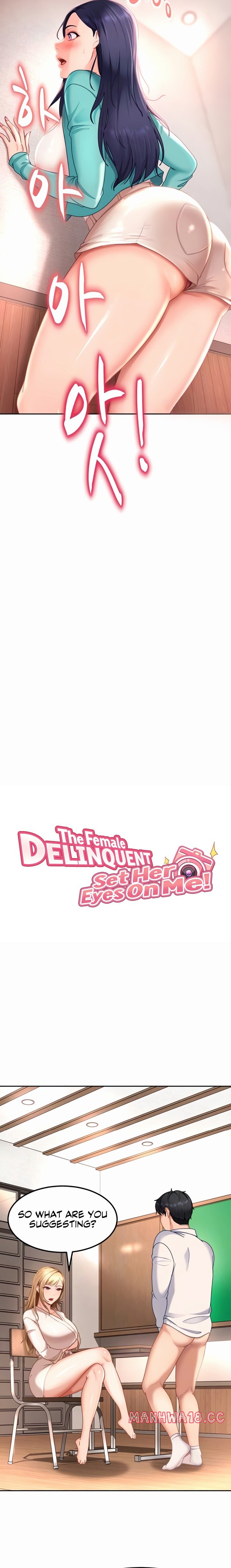 18+ The Female Delinquent Set Her Eyes On Me Chapter 22 page 3