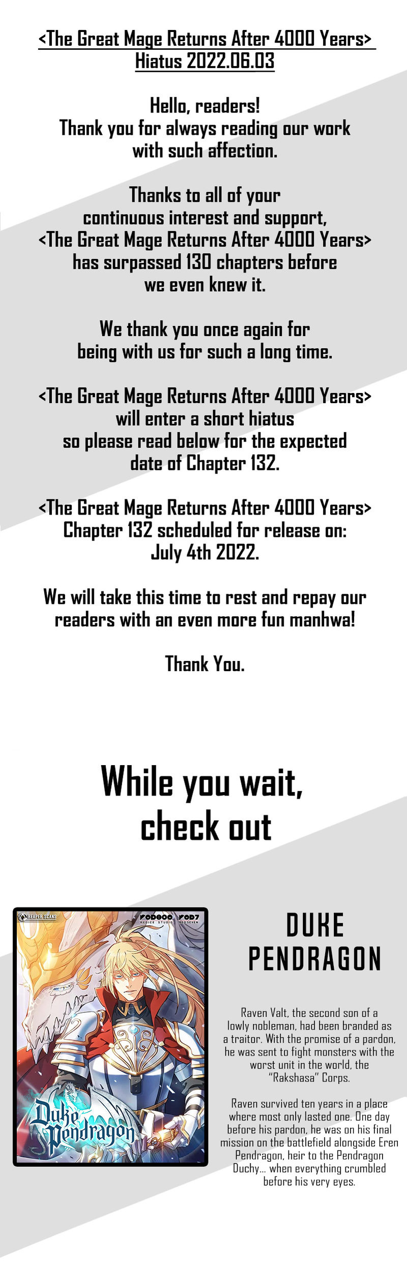 18+ The Great Mage Returns After 4000 Years Chapter 131.5 page 1
