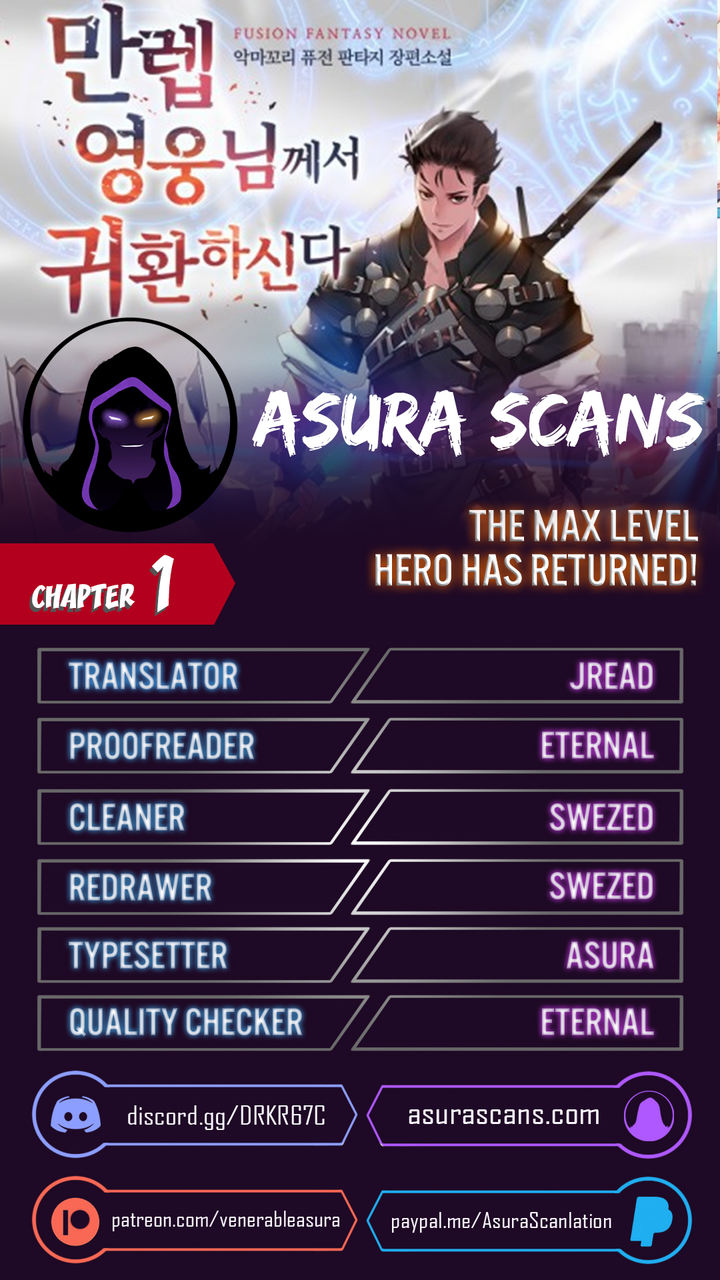 18+ The Max Level Hero Has Returned! Chapter 1 page 1