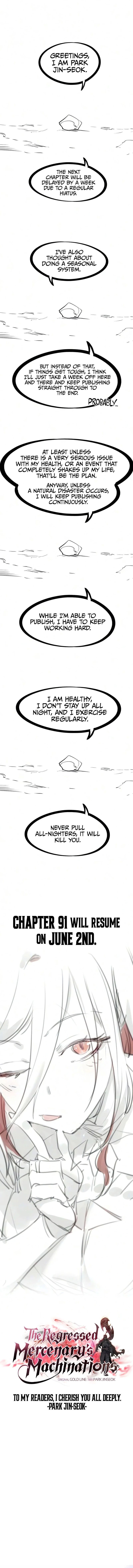 18+ The Regressed Mercenary’s Machinations Chapter 90.5 page 1