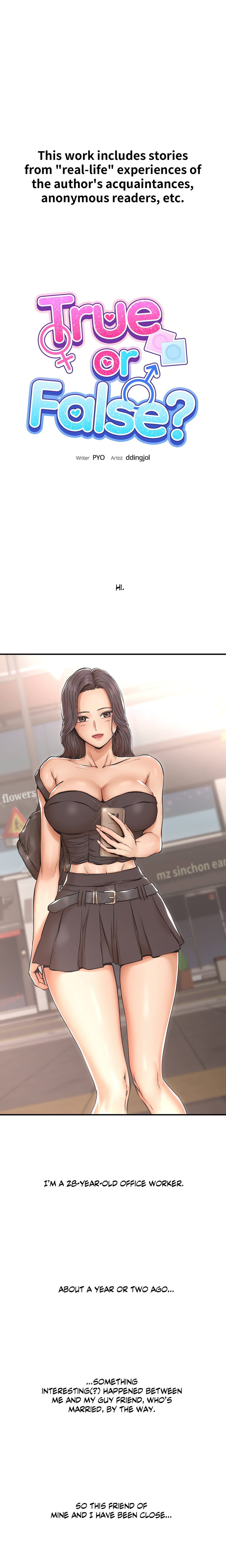 18+ True or False? Chapter 1 page 1