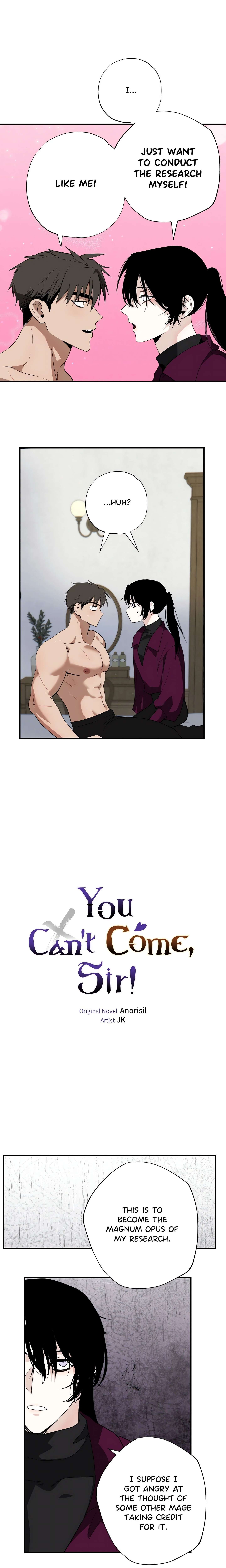 You Can’t Come, Sir! Chapter 15 page 1